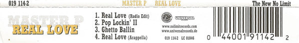 Master P : Real Love (CD, Maxi)