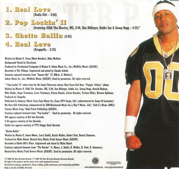 Master P : Real Love (CD, Maxi)