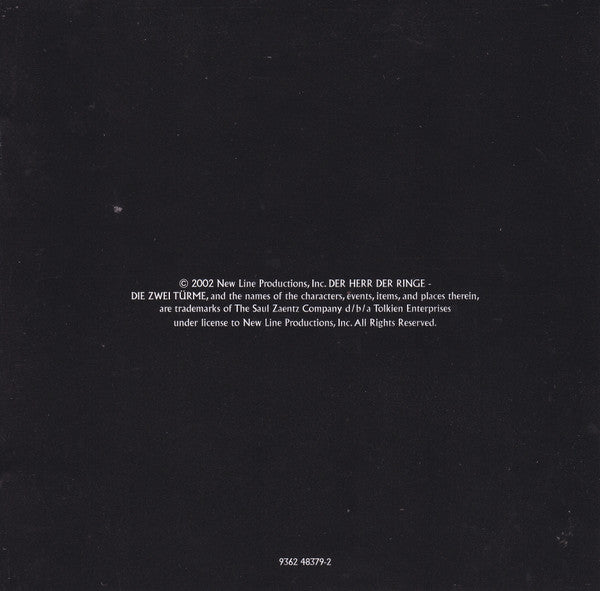 Howard Shore : Der Herr Der Ringe - Die Zwei Türme (Original Motion Picture Soundtrack) (CD, Album, Enh)