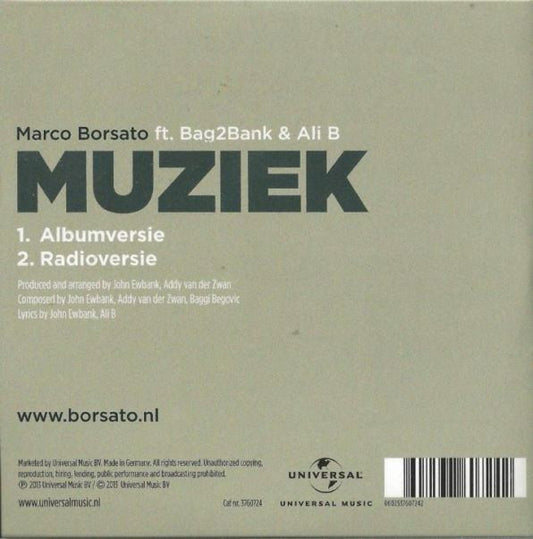 Marco Borsato Ft. Bag2Bank & Ali B (2) : Muziek (CD, Single)