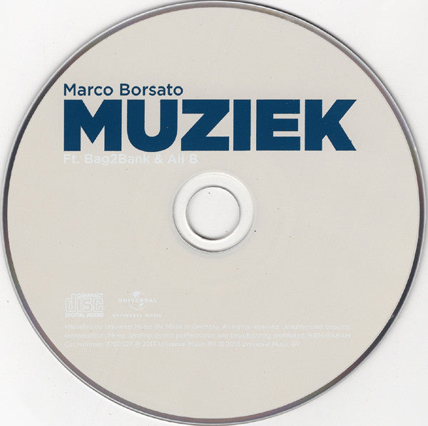 Marco Borsato Ft. Bag2Bank & Ali B (2) : Muziek (CD, Single)
