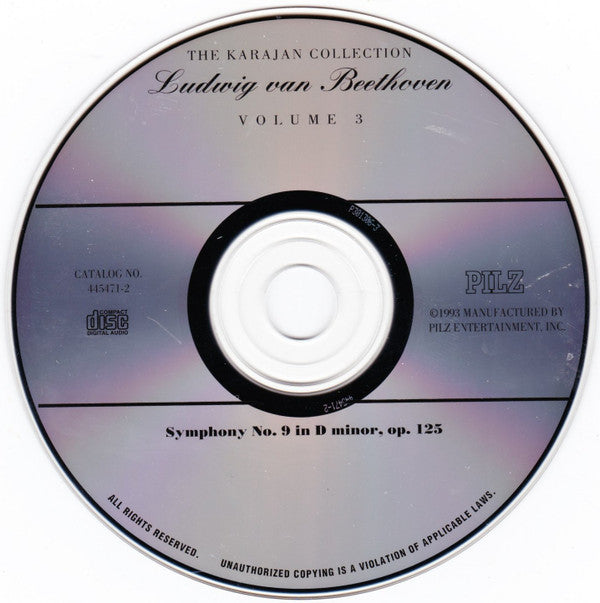 Ludwig van Beethoven, Herbert Von Karajan Conducts The Wiener Philharmoniker : Symphony No. 9 In D Minor, Op.125 (Choral) (CD, Album)