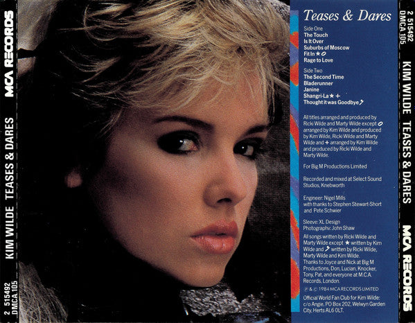 Kim Wilde : Teases & Dares (CD, Album)