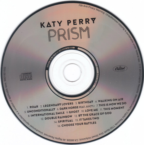 Katy Perry : Prism (CD, Album, Dlx, Ltd, Dig)