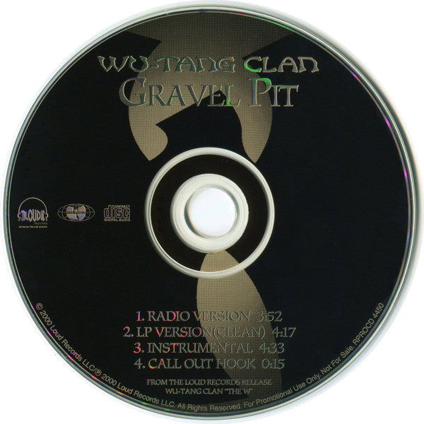 Wu-Tang Clan : Gravel Pit (CD, Single, Promo)