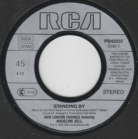 New London Chorale Featuring: Madeline Bell : Standing By (7", Single)