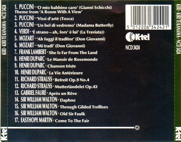 Kiri Te Kanawa : Kiri (CD, Comp)