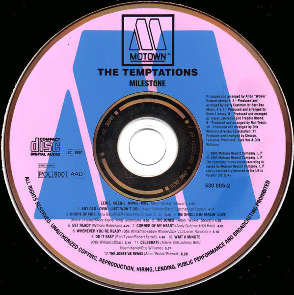 The Temptations : Milestone (CD, Album)