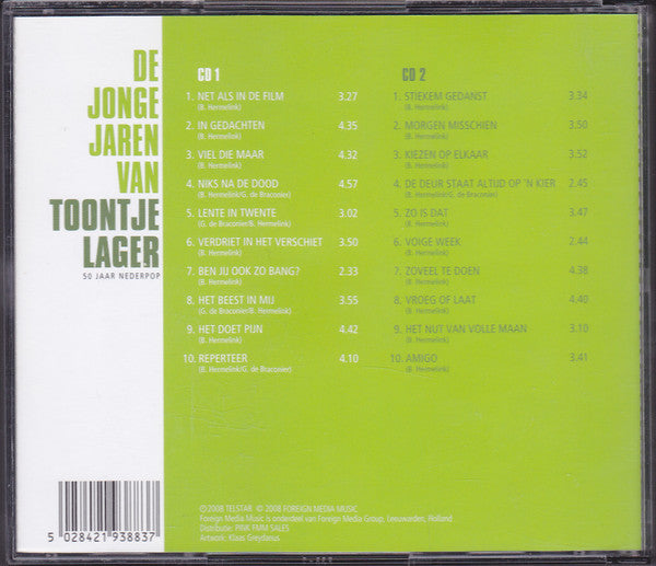 Toontje Lager : De Jonge Jaren Van Toontje Lager (50 Jaar Nederpop) (CD, Album, RE + CD, Album, RE + Comp)