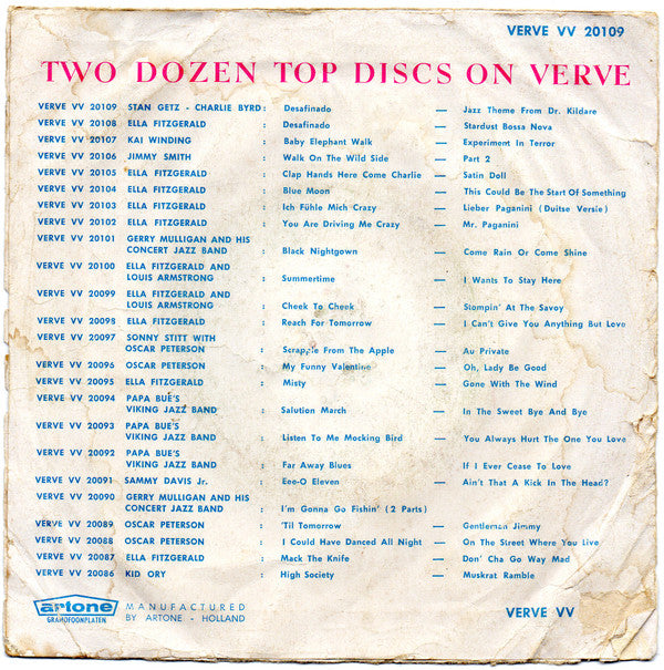 Stan Getz, Charlie Byrd : Desafinado / Jazz Theme From Dr. Kildare (7", Single)