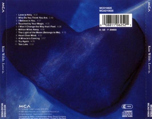 Kim Wilde : Love Is (CD, Album)