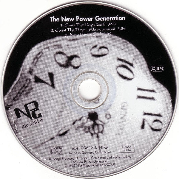 The New Power Generation : Count The Days (CD, Single)