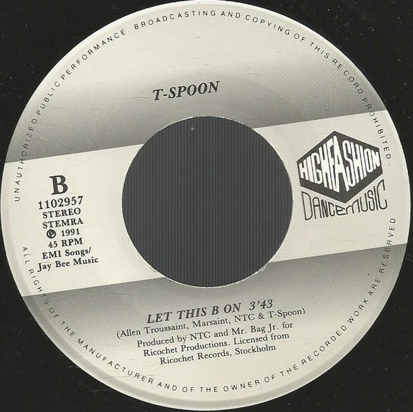 T-Spoon (2) : Spank (7", Single)
