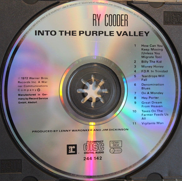Ry Cooder : Into The Purple Valley (CD, Album)
