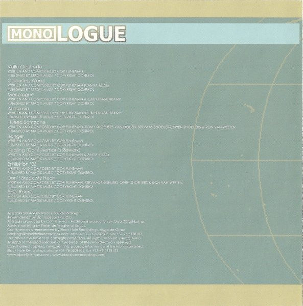 Cor Fijneman : Monologue (CD, Album + CD, Mixed)