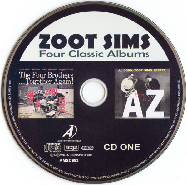 Zoot Sims : Four Classic Albums   (2xCD, Comp, RM)