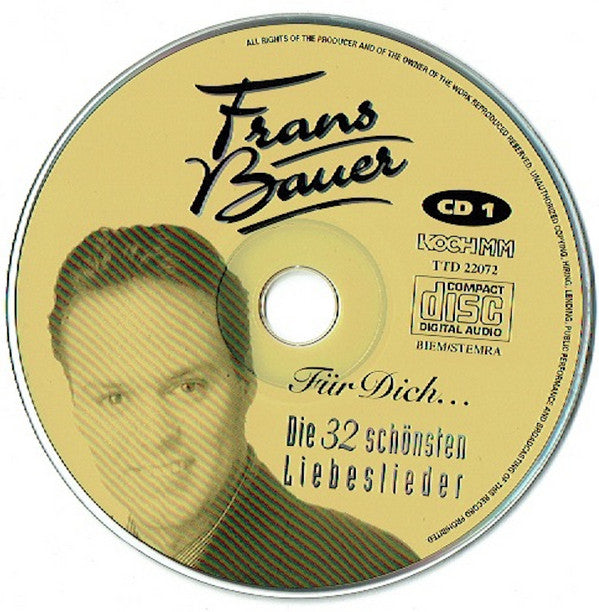 Frans Bauer : Für Dich - Die 32 Schönsten Liebeslieder (2xCD, Comp)