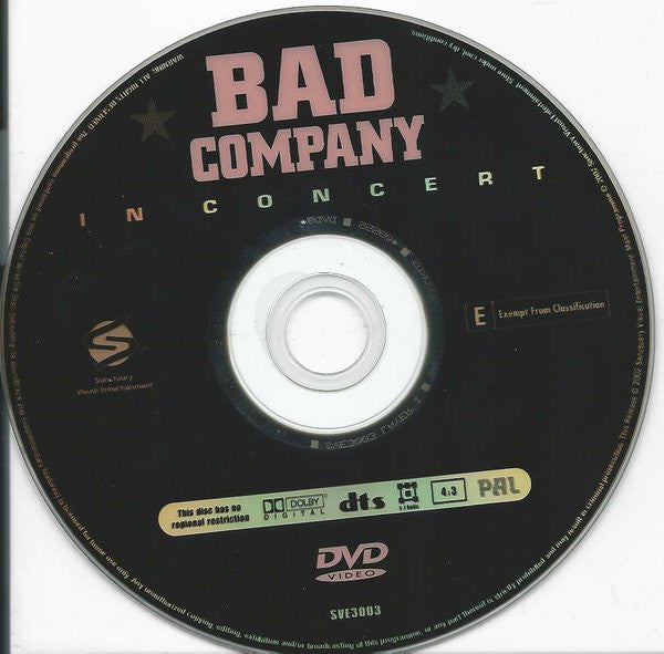 Bad Company (3) : In Concert - Merchants Of Cool (DVD-V)