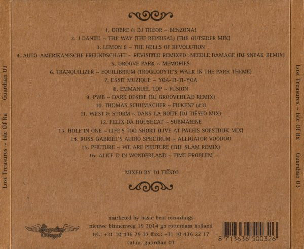 Various : Lost Treasures ~ Isle Of Ra (CD, Mixed, RE, Dig)