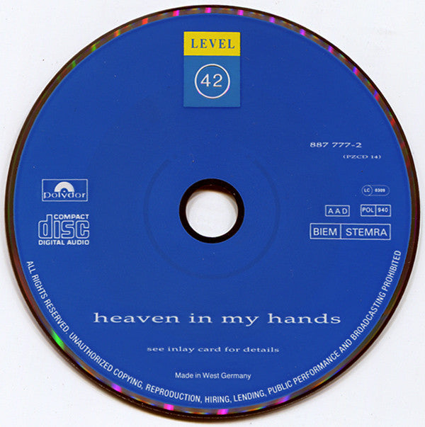 Level 42 : Heaven In My Hands (CD, Maxi)