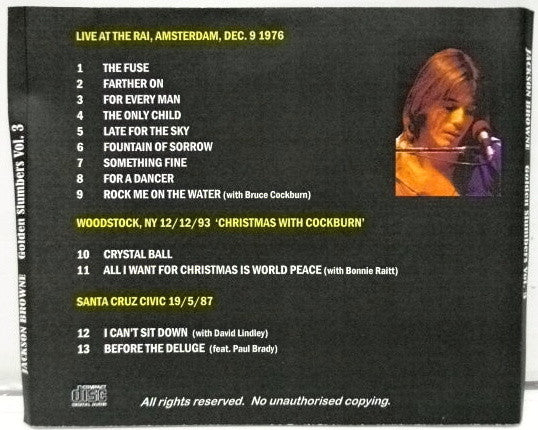 Jackson Browne : Golden Slumbers Vol. 3 (CDr, Comp, Unofficial)