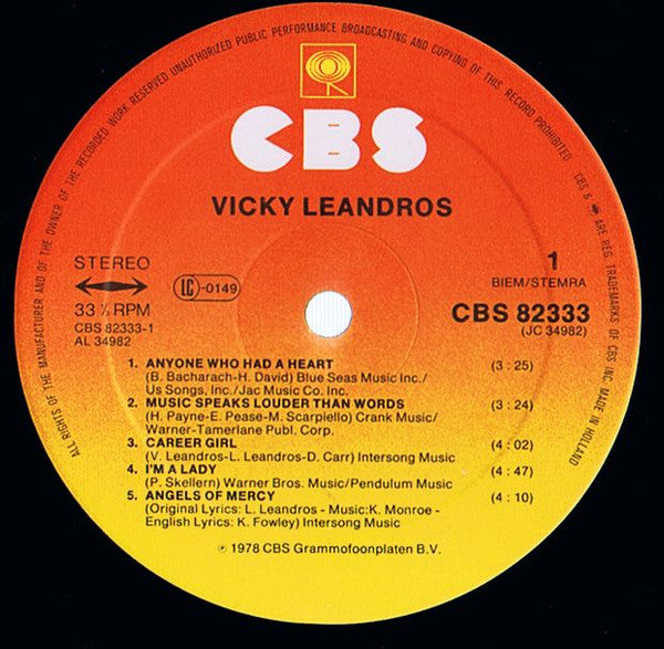Vicky Leandros : Vicky Leandros (LP, Album)