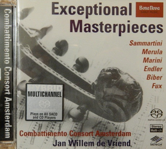 Combattimento Consort Amsterdam, Jan Willem de Vriend : Exceptional Masterpieces (SACD)