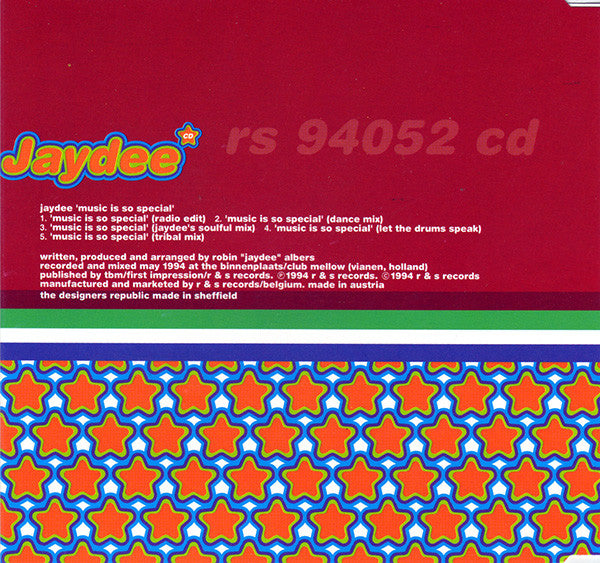 Jaydee : Music Is So Special (CD, Single)