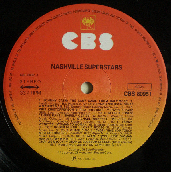 Various : Nashville Superstars (LP, Comp)