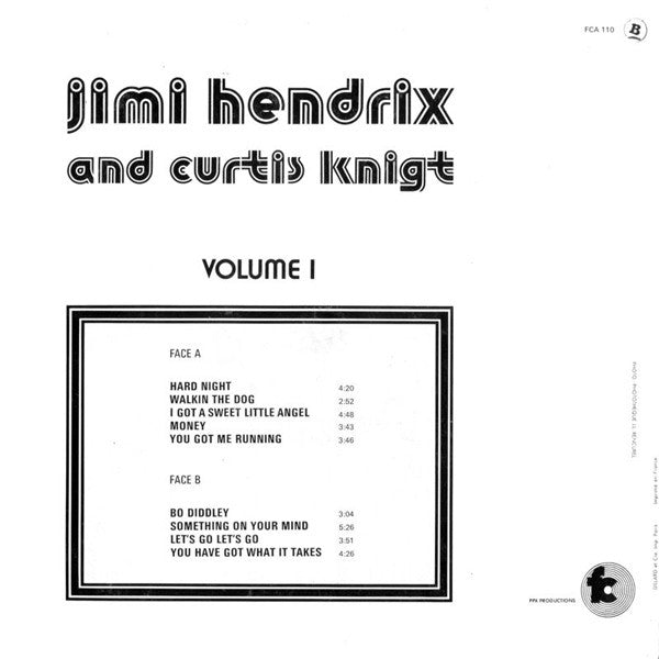 Jimi Hendrix And Curtis Knight : Hard - Volume 1 (LP)