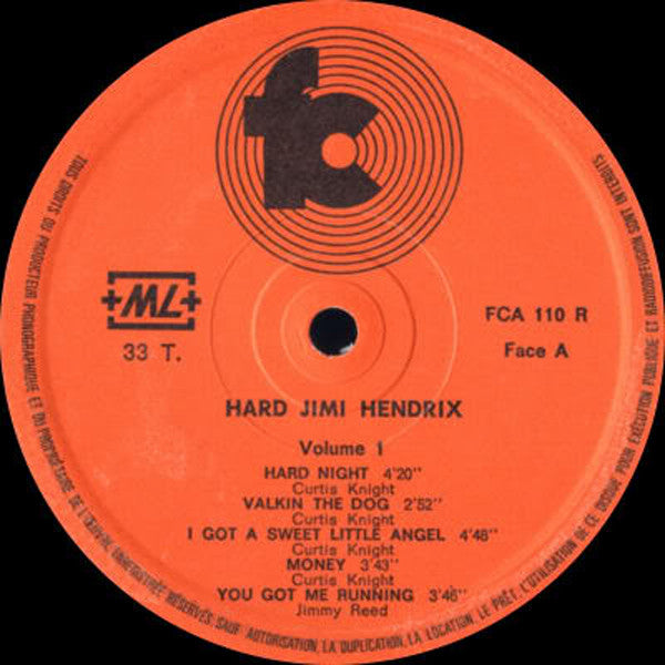 Jimi Hendrix And Curtis Knight : Hard - Volume 1 (LP)
