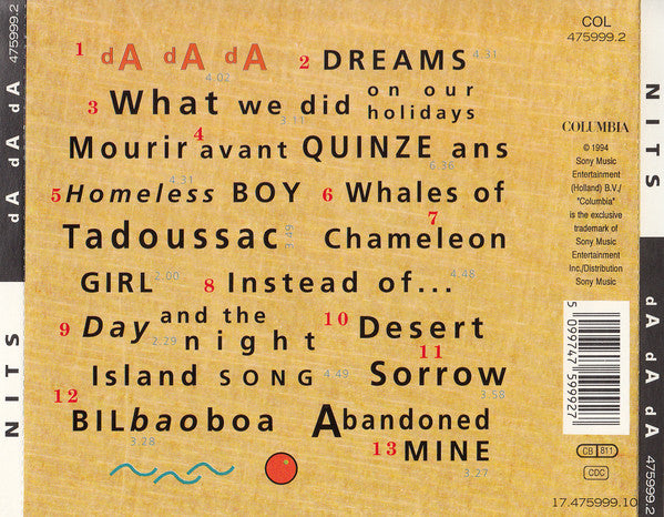 The Nits : dA dA dA (CD, Album)