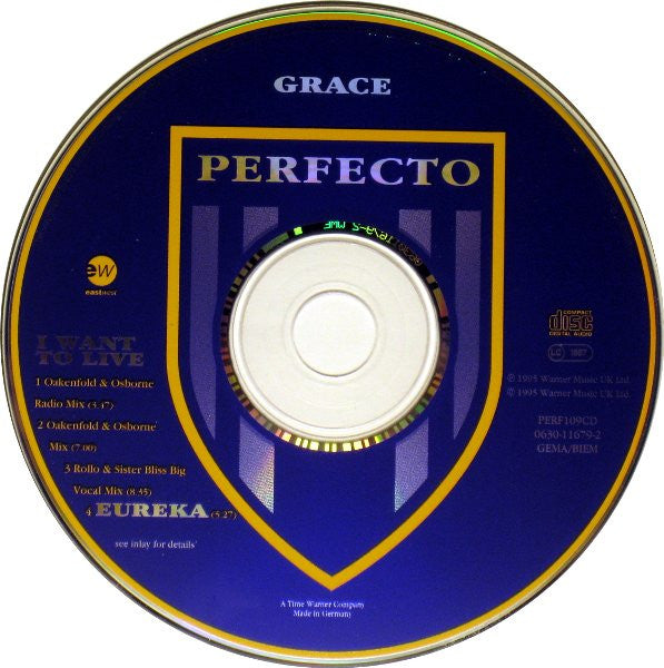 Grace : I Want To Live (CD, Single)