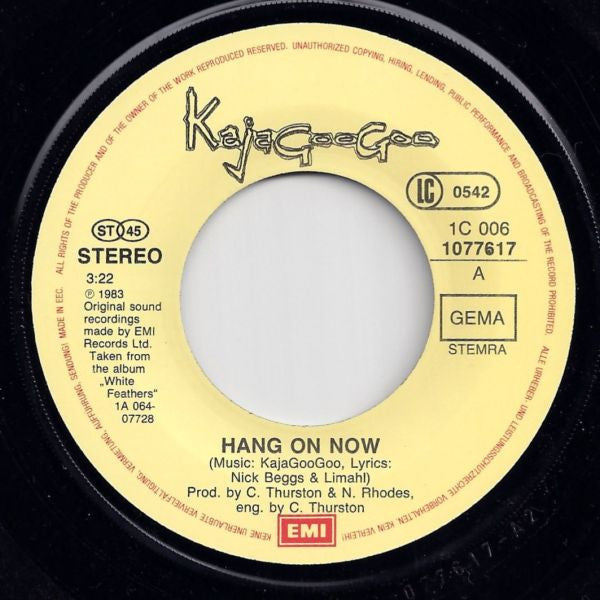 Kajagoogoo : Hang On Now (7", Single)