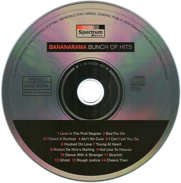 Bananarama : Bunch Of Hits (CD, Comp)