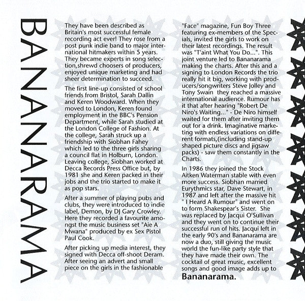Bananarama : Bunch Of Hits (CD, Comp)