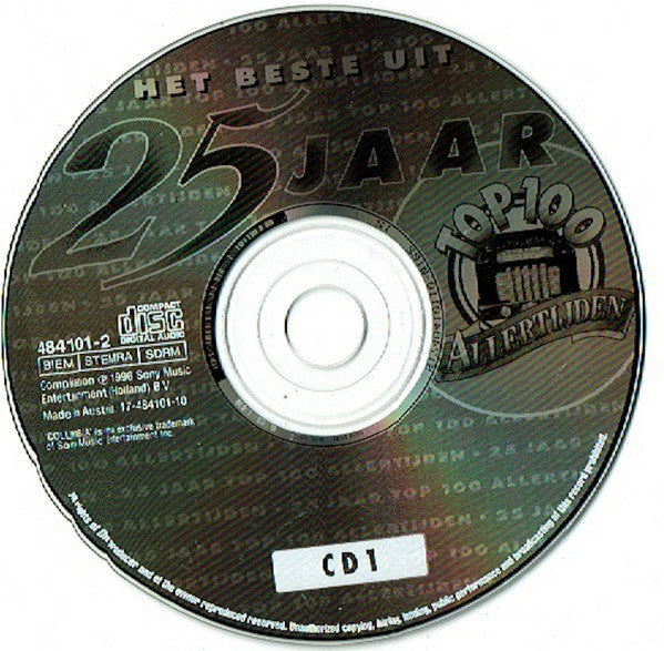 Various : Het Beste Uit 25 Jaar Top 100 Allertijden (2xCD, Comp)