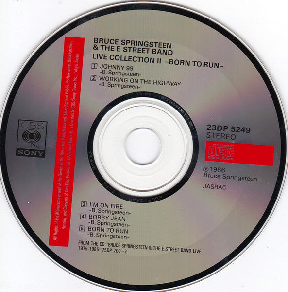 Bruce Springsteen & The E-Street Band : Live Collection II (Born To Run) (CD, EP, S/Edition)