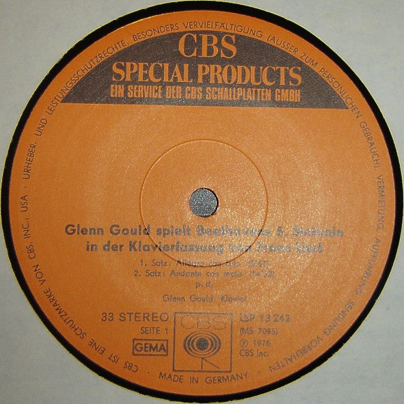 Ludwig van Beethoven, Franz Liszt - Glenn Gould : 5. Sinfonie (Transkription) (LP, Album)