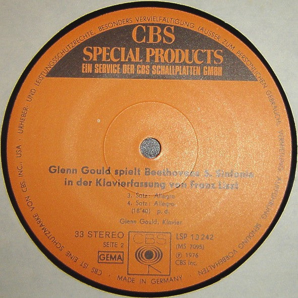 Ludwig van Beethoven, Franz Liszt - Glenn Gould : 5. Sinfonie (Transkription) (LP, Album)