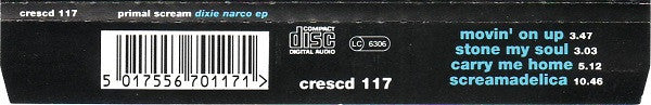 Primal Scream : Dixie-Narco EP (CD, EP)