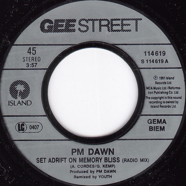 P.M. Dawn : Set Adrift On Memory Bliss (7", Single)