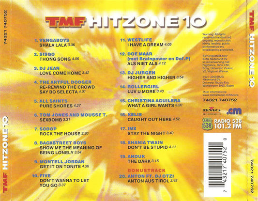 Various : TMF Hitzone 10 (CD, Comp)