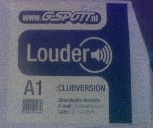 G-Spott : Louder (12", S/Sided, W/Lbl)