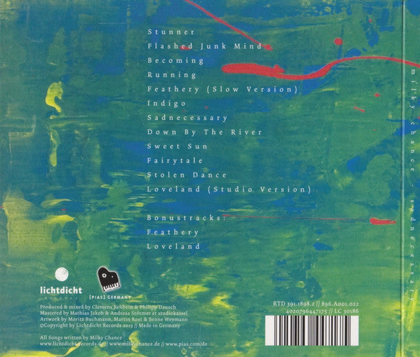 Milky Chance : Sadnecessary (CD, Album, Dig)