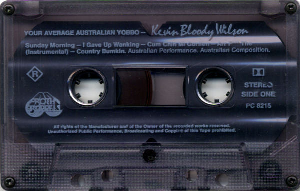 Kevin Bloody Wilson : Your Average Australian Yobbo (Cass, Album, RE, Dol)