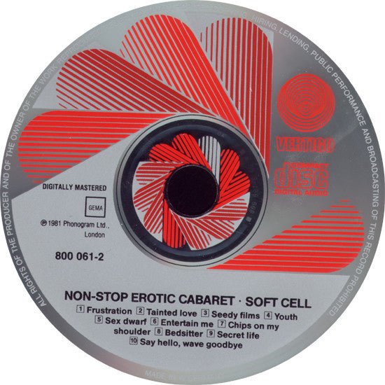 Soft Cell : Non-Stop Erotic Cabaret (CD, Album, RE)