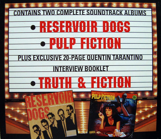 Various : Reservoir Dogs & Pulp Fiction - Double Feature Soundtracks From The Quentin Tarantino Films (2xCD, Comp + Box, RE)
