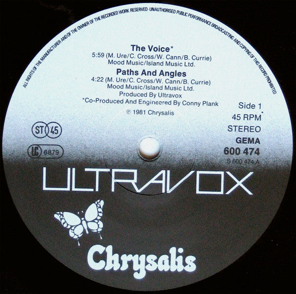 Ultravox : The Voice (12", Single)