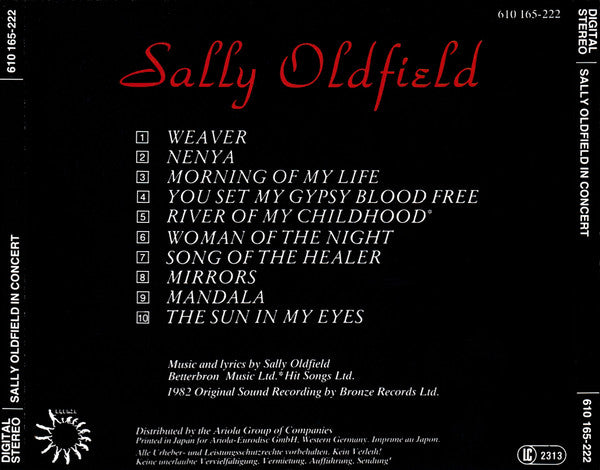Sally Oldfield : In Concert (CD, Album)